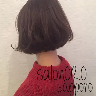 ミディアム カラー 池田 真由美のヘアスタイル