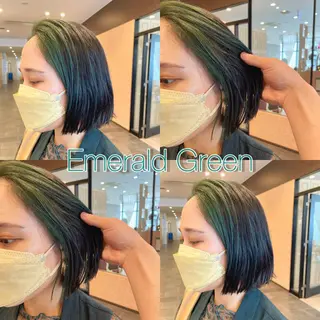 セミロング カラー 梅田美容室/ ウルフカットのヘアスタイル