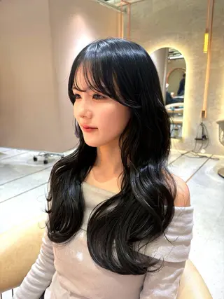 ロング 顔周りレイヤーカット /髪質改善/ゆう🤍のヘアスタイル