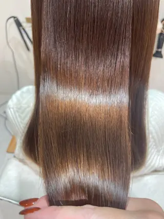 ロング パーマ 目見田 茜のヘアスタイル