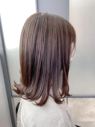 ミディアム カラー 【透明感、艶髪】西村 有司のヘアスタイル