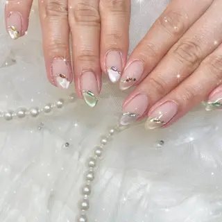ネイル Blue daisy RIN🎀のネイルデザイン