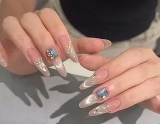 ネイル By moonネイル 🌷ワンホン/韓国風のネイルデザイン