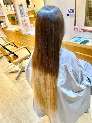 ロング パーマ ✨シルクストレート✨ 美髪髪質改善Yukiのヘアスタイル
