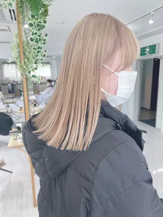 セミロング カラー SHOEI 【nero】のヘアスタイル