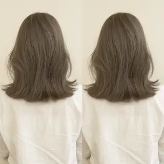 ミディアム カラー 小顔矯正/レイヤー 透明感カラー✨生真のヘアスタイル