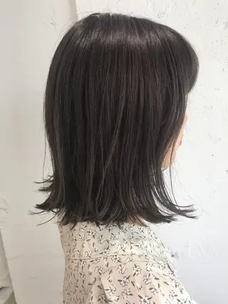 ミディアム カラー 韓国ヘア/レイヤー /透明感カラー❤️のヘアスタイル