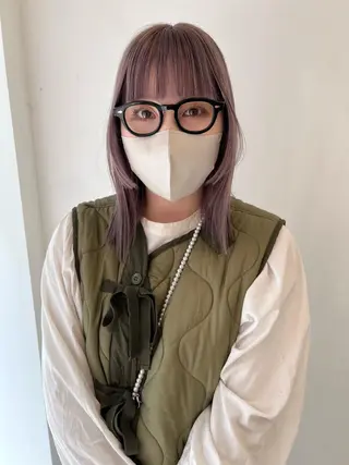 ミディアム 透明感，髪質改善の プロ☝🏻前田俊樹✨のヘアスタイル