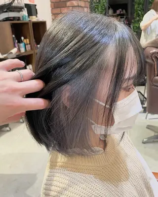 ミディアム カラー 野村 俊太のヘアスタイル