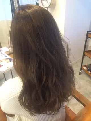 ショート ミディアム セミロング ロング カラー にった みずきのヘアスタイル