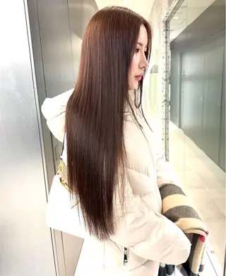 ロング IVE所属・ダブルカラー🤍 髪質改善／原島のヘアスタイル