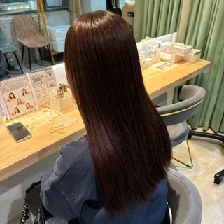 ロング カラー りあの🎀 /暖色カラー🍒のヘアスタイル