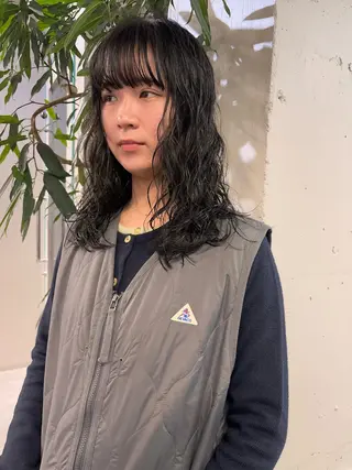 セミロング パーマ ボブとパーマの達人 /美容室難民の方是非のヘアスタイル