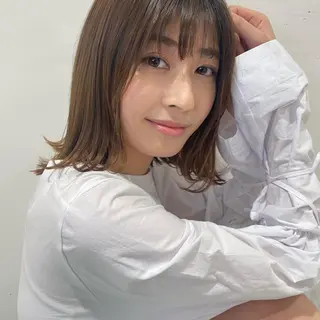 ミディアム カラー ヒラノホナミ 🫧透ける艶髪🫧のヘアスタイル