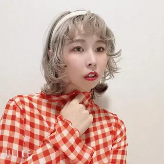 ミディアム レイヤーカット// メイのヘアスタイル