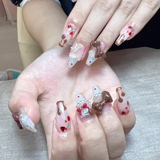 ネイル ANH ゴテゴテネイルのネイルデザイン