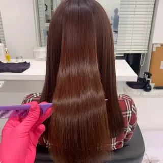 ロング カラー ヘアアレンジ 美髪矯正/透明感カラ ー🫧YUUKI🫧のヘアスタイル