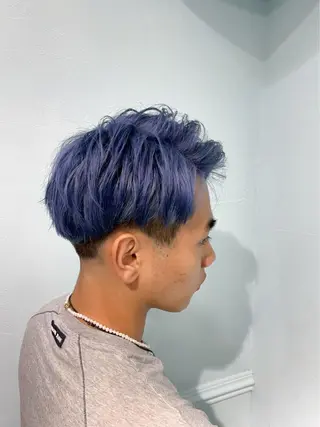 カラー パーマ メンズ 柔らかカラー/ レイヤーYUTO🧋のヘアスタイル