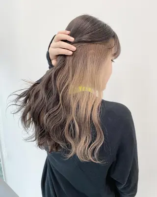 ロング カラー 【ブリーチカラー】 🌈ALIVE若山葵のヘアスタイル