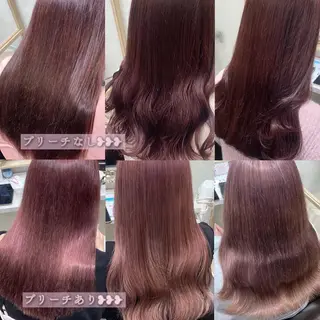 セミロング カラー 菅村 緋莉🎀ガーリーヘアのヘアスタイル