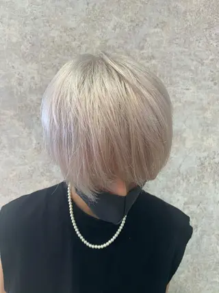 ショート カラー メンズ メテオ ／ヘアカラー 西川菜実のヘアスタイル