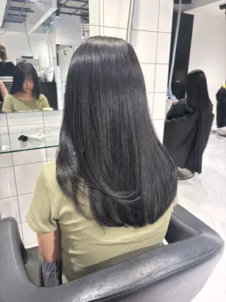 ロング カラー 表参道♡暗髪♡ 艶カラー♡アユミのヘアスタイル