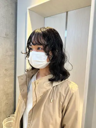 ミディアム さとう あやかのヘアスタイル