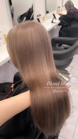 ロング カラー パーマ ヘアアレンジ メンズ キッズ ブリーチなしカラー/ ブラウン/レイヤーのヘアスタイル