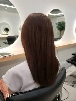 セミロング 透明感カラー×髪質改 善✨️町田築✨️のヘアスタイル