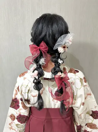 ロング ヘアアレンジ ヘアセット専門店 Rのヘアスタイル