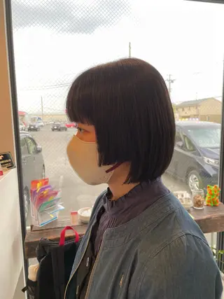 ミディアム 芳賀 風斗のヘアスタイル