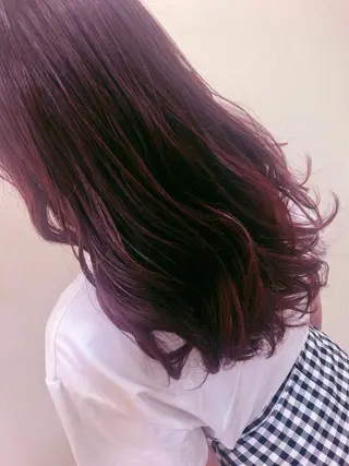 ロング 山口 栞奈のヘアスタイル