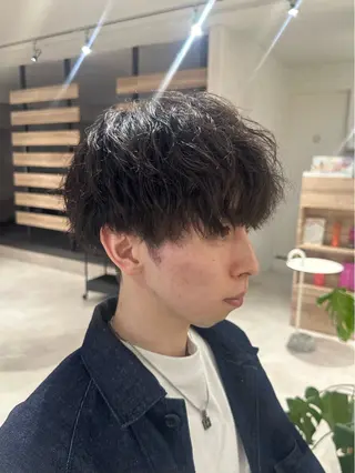 パーマ メンズ 🎀似合わせカット/ ボブ/佐瀬千枝🎀のヘアスタイル