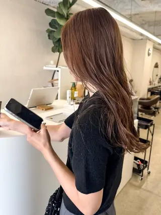 セミロング kiji NAHO/ パーマ／久屋大通のヘアスタイル