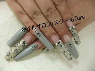 ロング ネイル ネイルサロン Cureのネイルデザイン