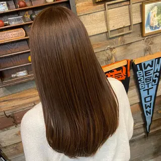 ロング カラー 川崎 かなでのヘアスタイル