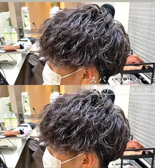 パーマ メンズ 梅田中崎町メンズ 美容師ユースケのヘアスタイル