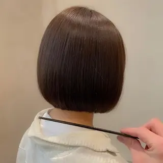 ショート カラー 顔まわりカット🌟 くびれヘア/寺門遥輝のヘアスタイル