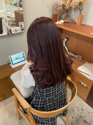 セミロング カラー 山下 悠月のヘアスタイル
