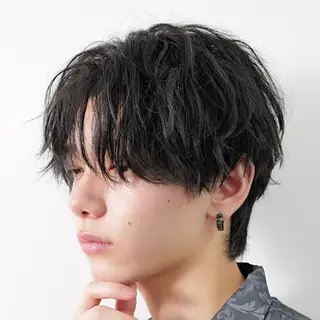 メンズ 【メンズ特化⚡️】 曲がる矯正/千原涼麻のヘアスタイル