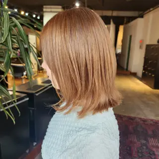 カラー セミロング ハヤシ マユ ✂ 府中美容室のヘアスタイル
