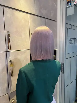 ミディアム カラー 🎀ハイトーン・艶 カラー HANA🎀のヘアスタイル