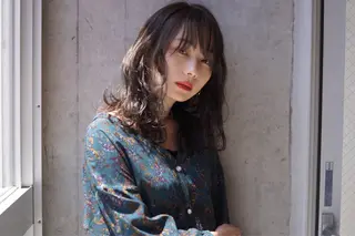 パーマ hoNua. 栄/透明感カラーのヘアスタイル