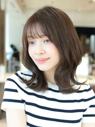 ミディアム カラー 髙木美緒🌿 レイヤー/アレンジのヘアスタイル