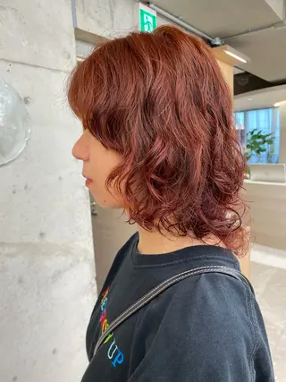 ミディアム カラー パーマ 🎀レイヤー/パーマ カラー/ai🎀のヘアスタイル