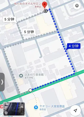 ショート めぐみのネイルサロン スタッフ練習のネイルデザイン