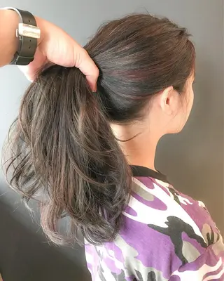 セミロング カラー BOX mico.のヘアスタイル