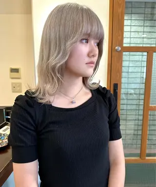 セミロング カラー ウルフカット🪽 レイヤー/髪質改善のヘアスタイル