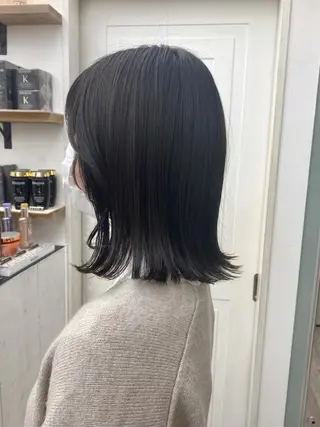 ミディアム ☀️透明感color KURO☀️のヘアスタイル