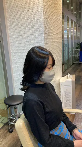 ミディアム カラー 杉原魁/髪質改善/ 似合わせパーマのヘアスタイル